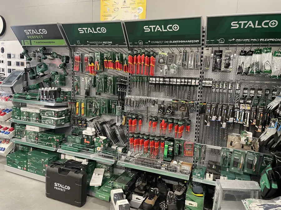 Ekspozycja narzędzi ręcznych i elektronarzędzi STALCO w hurtowni KAMARU Radom